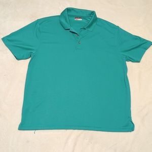 Grand Slam performance men's Turquoise polo shirt XXL